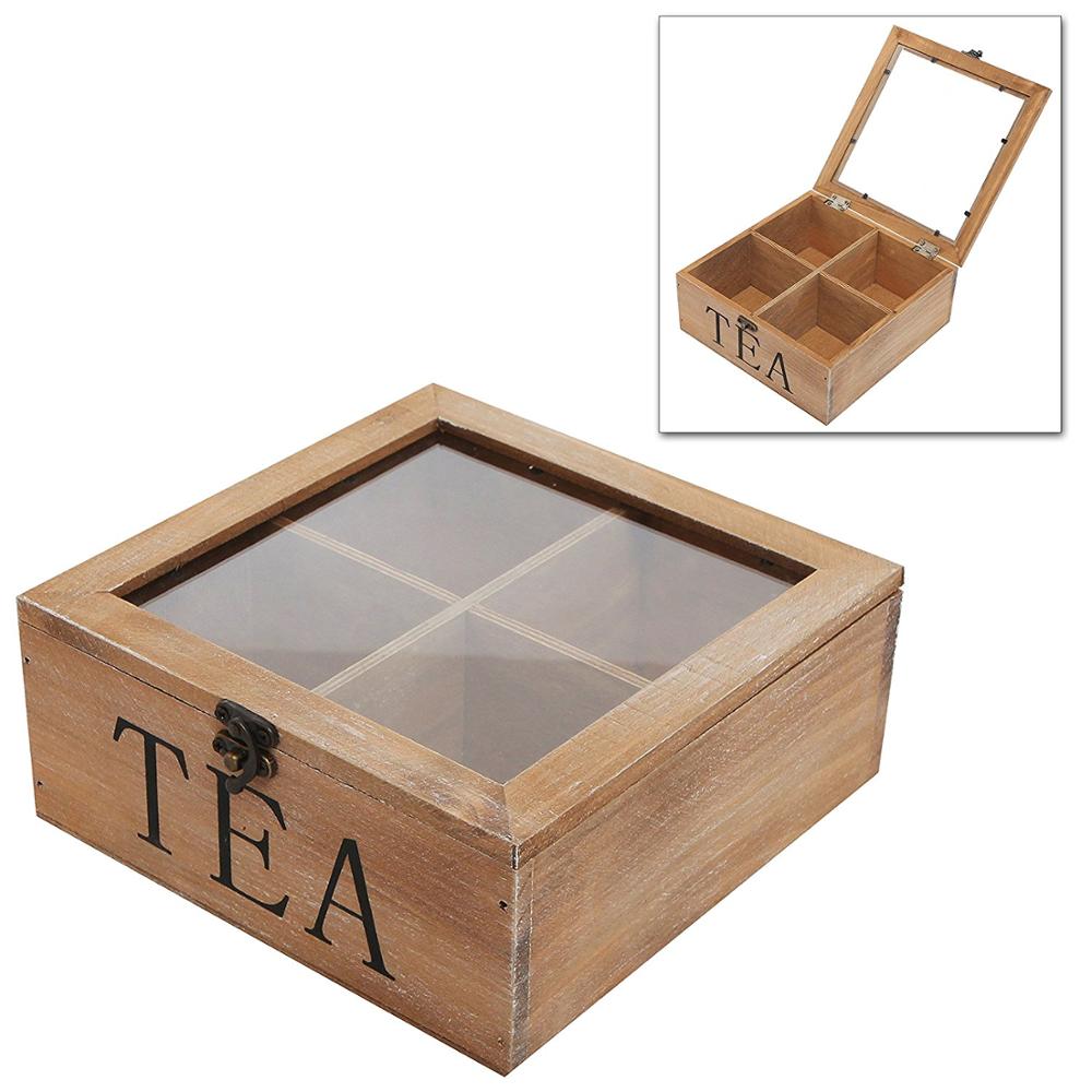 2017 New custom packaging bamboo wooden tea box