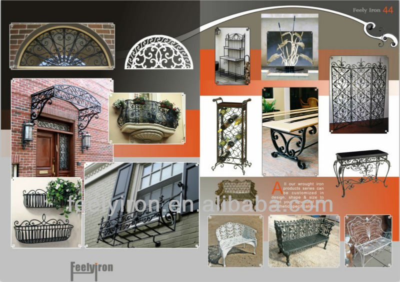 wrought iron window railing FW-344