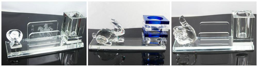 Wholesale fancy crystal office set