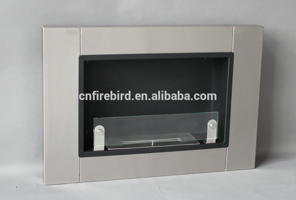 Wall mounted stainless steel bio ethanol fireplace FD30S