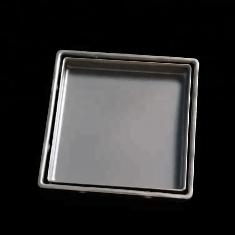 Square tile insert  304 stainless steel  floor drain