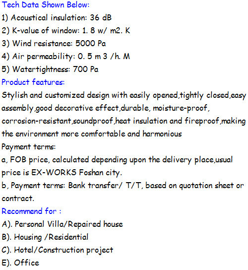 Chinese manufacturer pvc/upvc sliding patio door