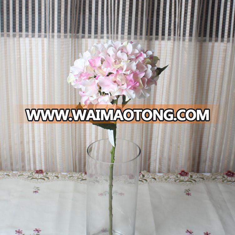 High quality wholesale artificial white hydrangea silk flowers