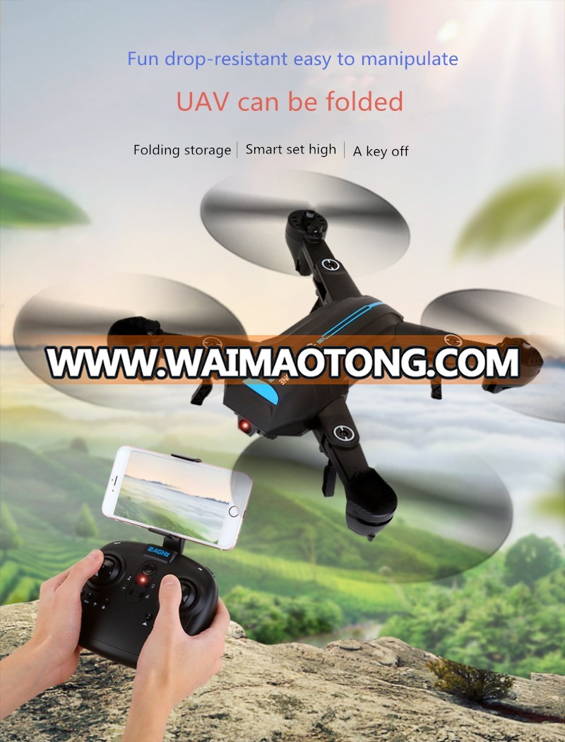 BLLRC 4 Channel 6-Axis One Key Return Headless Mode Multi-Function Wifi 0.3MP Remote Control Drone A6W Foldable RC Quadcopter