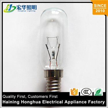 T25 40W 360 degree beam angle incandescent refrigerator oven indicator light bulb