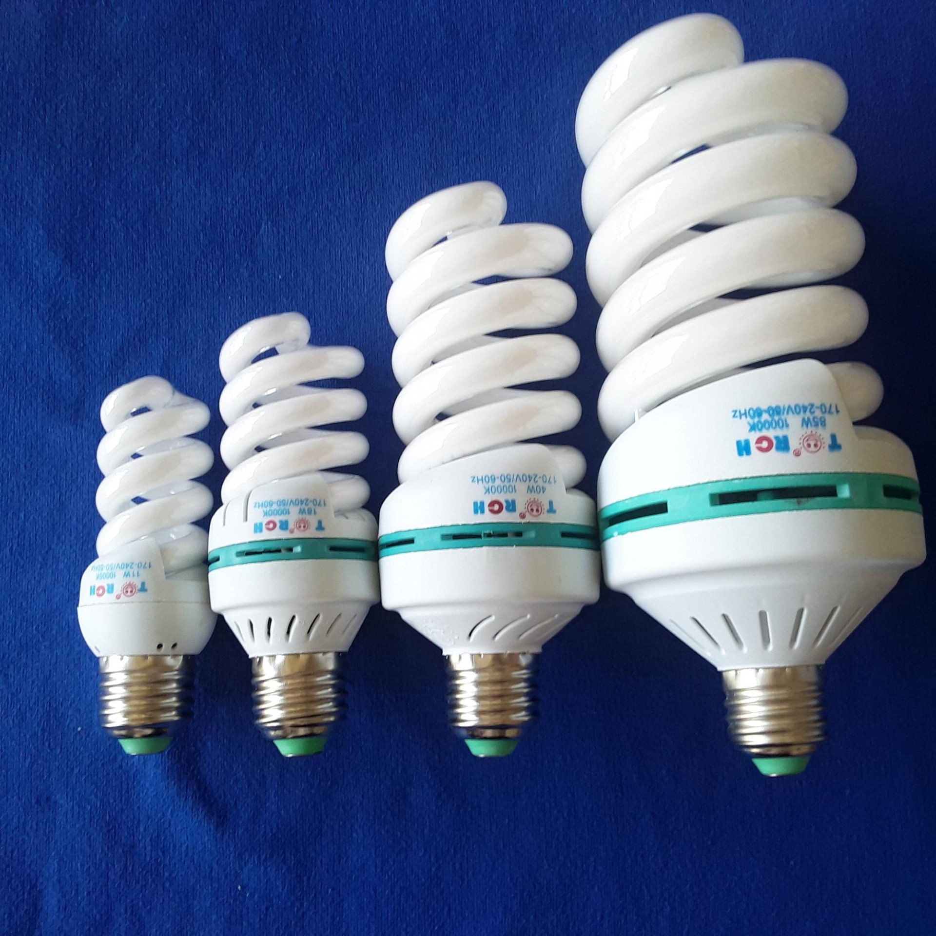 factory direct sale 220V E27 B22 30w 36w 40w full spiral energy saving lighting bulbs