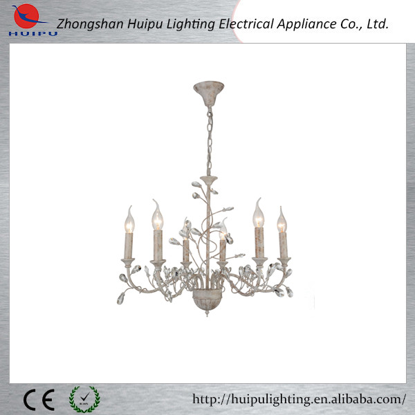 high quality metal flower crystal electric candle lights