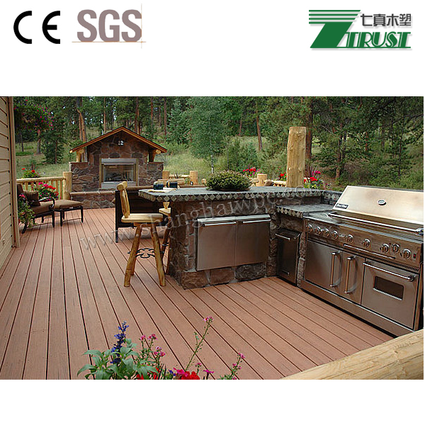 factory price co-extrusion Wood & Plastic Composite Outdoor Decking