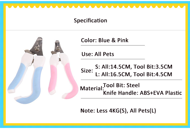 Wholesale high quality safe stainless steel scissors trimmer grooming clippers pet nail cutters for cat dog