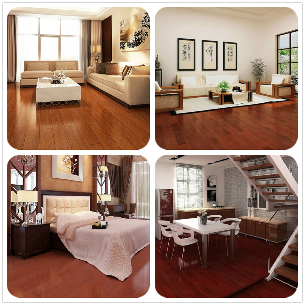 Best grade red color solid Taun wood flooring