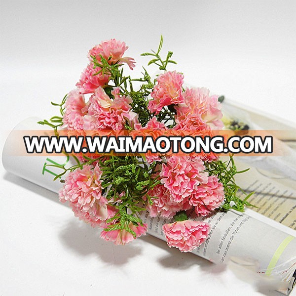 Best selling 20 heads artificial carnation for Mother's day