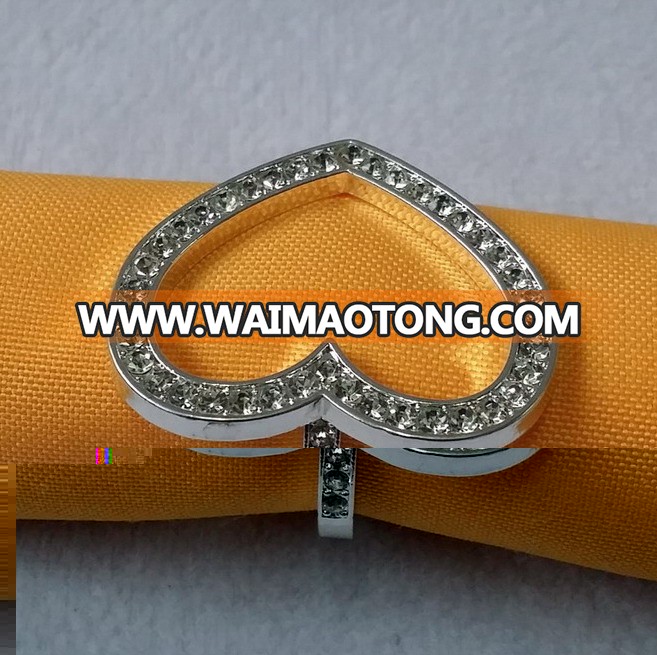 bulk cheap heart napkin ring for wedding ,wedding favor