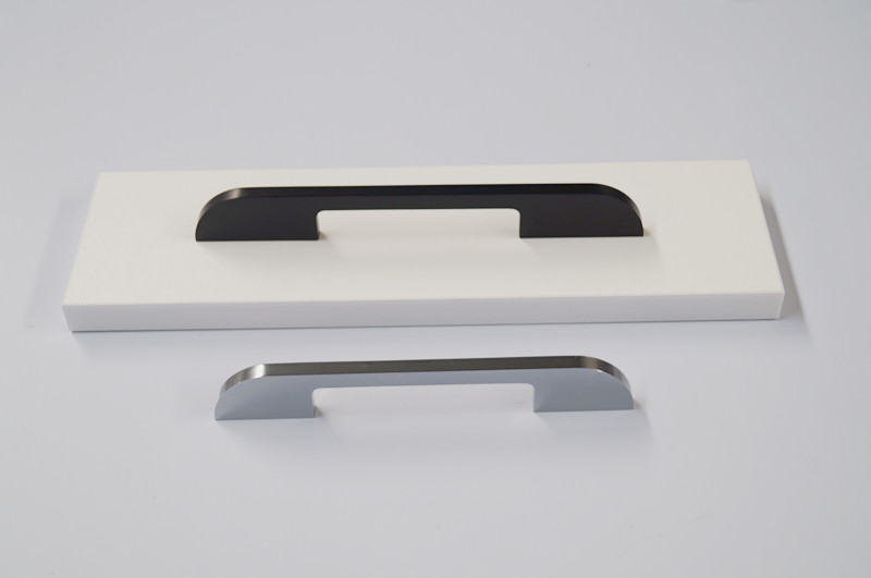 aluminium kitchen cabinet integrated handles