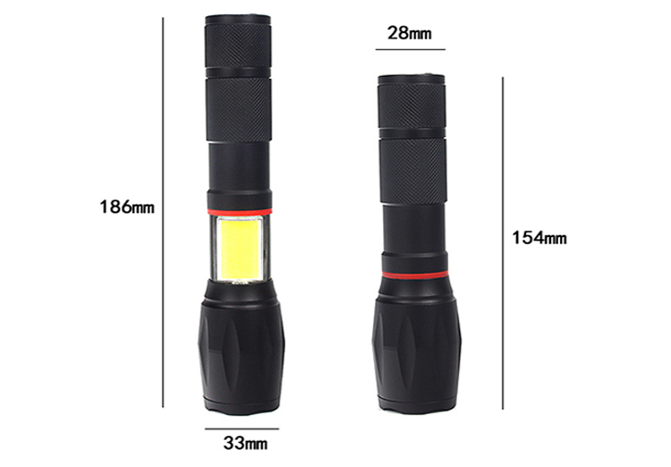 Guardian torch security spotlight with hand light waterproof flashlight