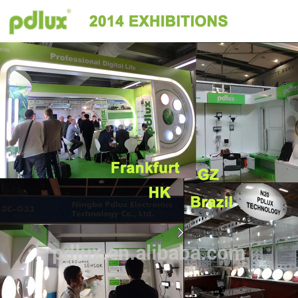 PDLUX IP44, 5.8GHz led ceiling light with sensor