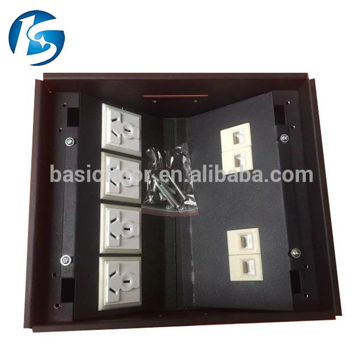 Newest design stainless steel data recessed floor box