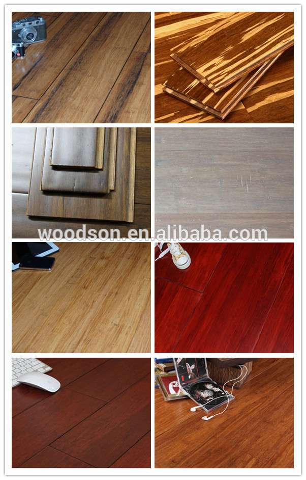 Waterproof Carbonized Handscraped Bamboo Flooring In China