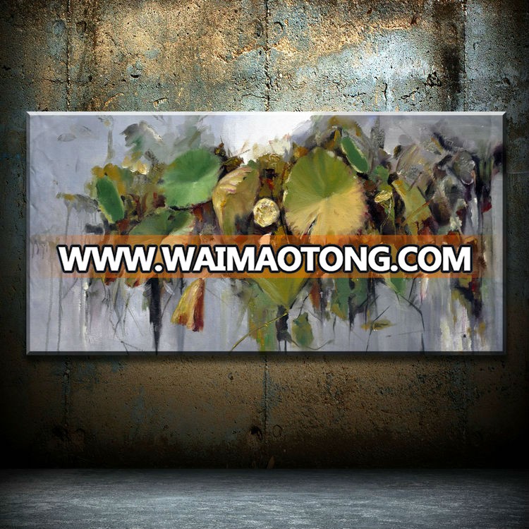 The new beautiful decorative large flower oil paintings