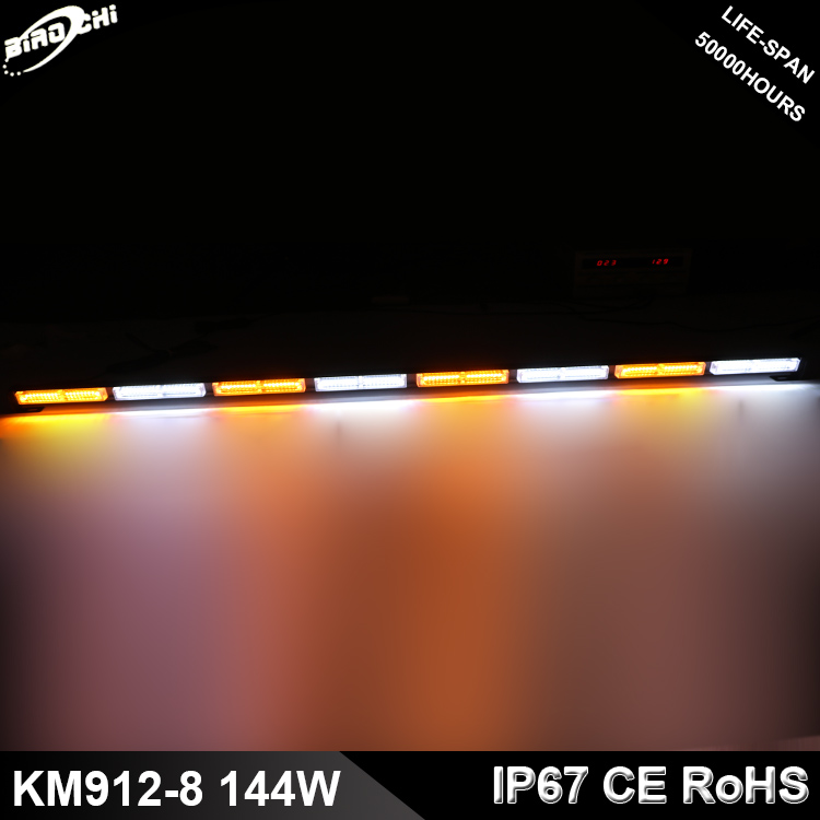 50" 144 led strobe multi-function flashing strobe led light bar for truck