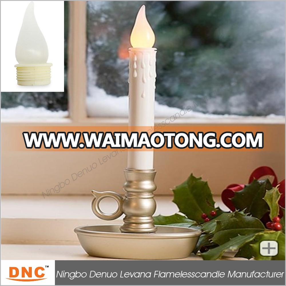 Battery-Operated LED Window Taper Candles