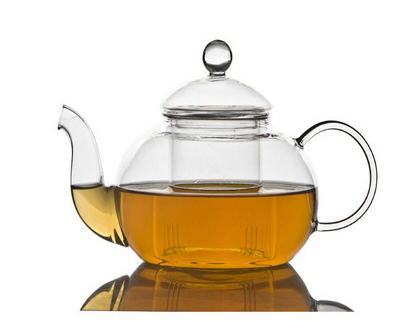 High Quality Borosilicate Glass Teapot Heat Resistant flower tea kettle glass teapot with stainless steel strainer and lid