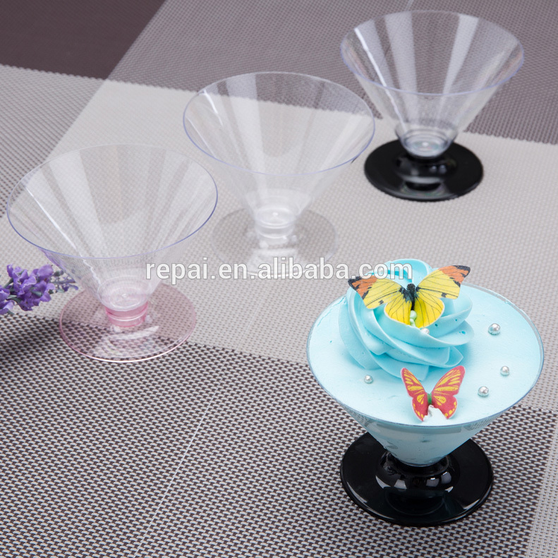 Factory direct supply Stocked all kinds of plastic cup with low price dessert cup