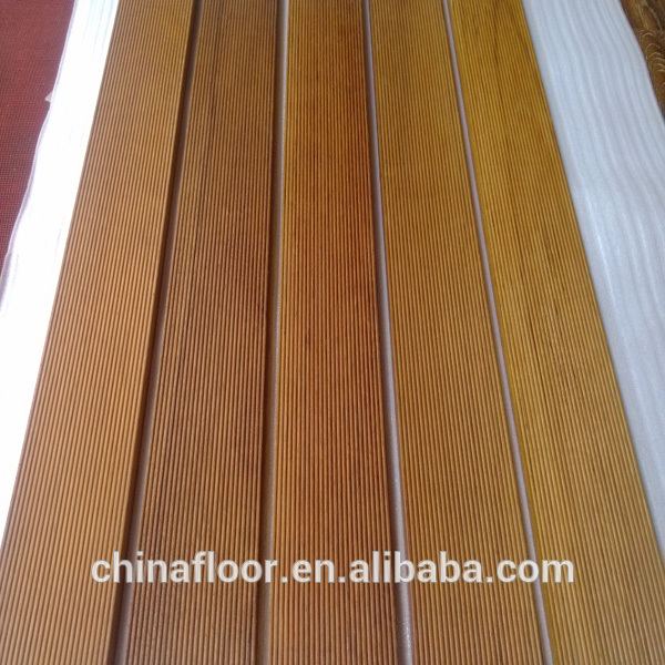 natural color oiled finished Burma Teak wood outdoor decking