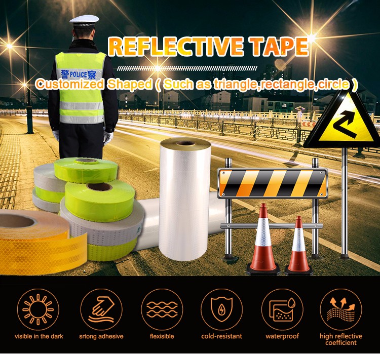 Hot Sale Reflective Type Truck Tape Yellow And Red