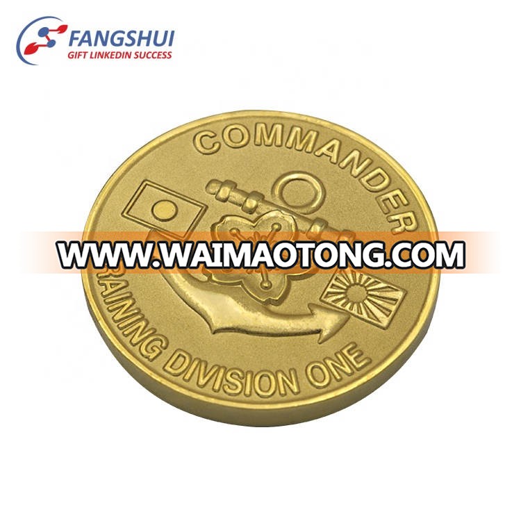 Cheap wholesale customized souvenir brass coin pure bronze coins