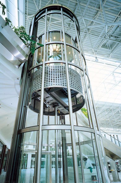 The Newest Model Traction/Hydraulic/AC Circular Glass Sightseeing/Observation Elevator