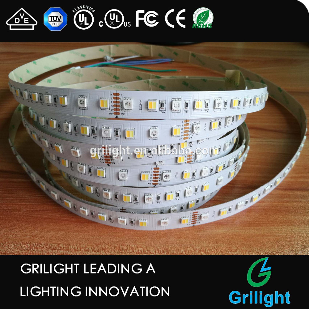 alibaba express 5050 rgb and ww pw cct dimming 5 color in one led strip