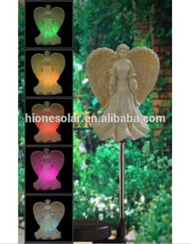 Solar Powered Angel Garden Decor Stake Color Changing Yard LED light