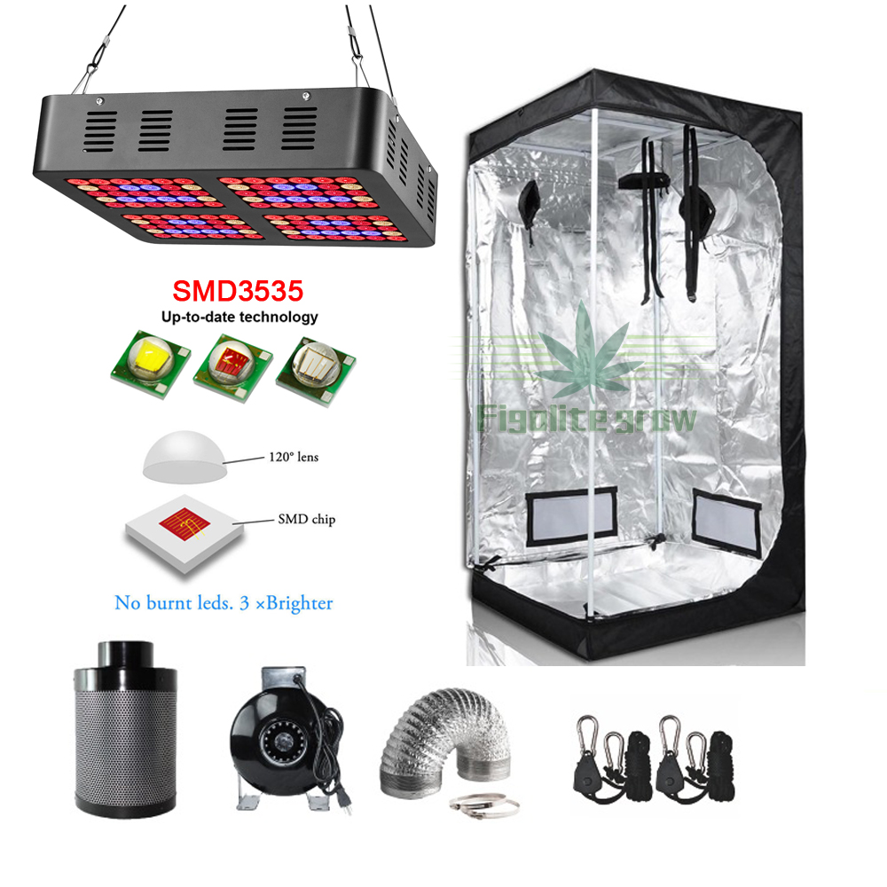 Indoor mushroom grow tent hydroponics complete kit 60x60x120