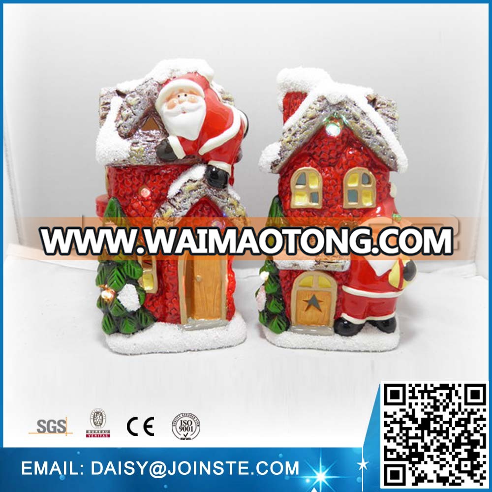 wholesale craft ceramic christmas village houses