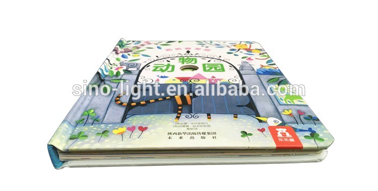 Custom High Quality Die Cutting Activity Pop-Up Cardboard Book 4C/4C From Factory