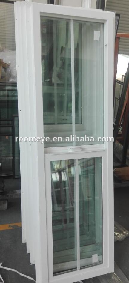 Hurricane Impact American Style 82 Series upvc Single Hung Window from Chinese Supplier