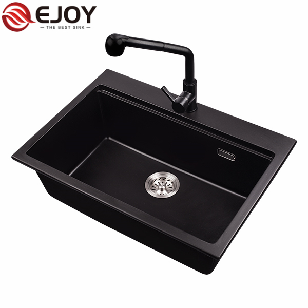 High Quality artificial granite kitchen sink Customized single bowl kitchen sink quartz