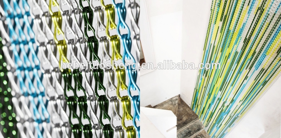 Decorative metal mesh curtain for hotel and restaurant