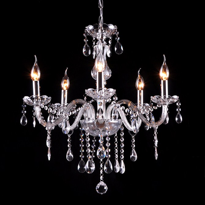 Wholesale modern chrome 5L/6L/8L candle chandelier crystal chandelier NS-120186