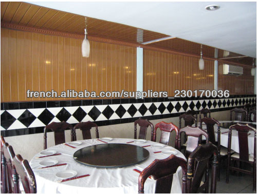 40cm plastic 100% waterproof false ceiling wall tiles;faux plafond en pvc plastic ceiling;washable wall cladding,pvc wall