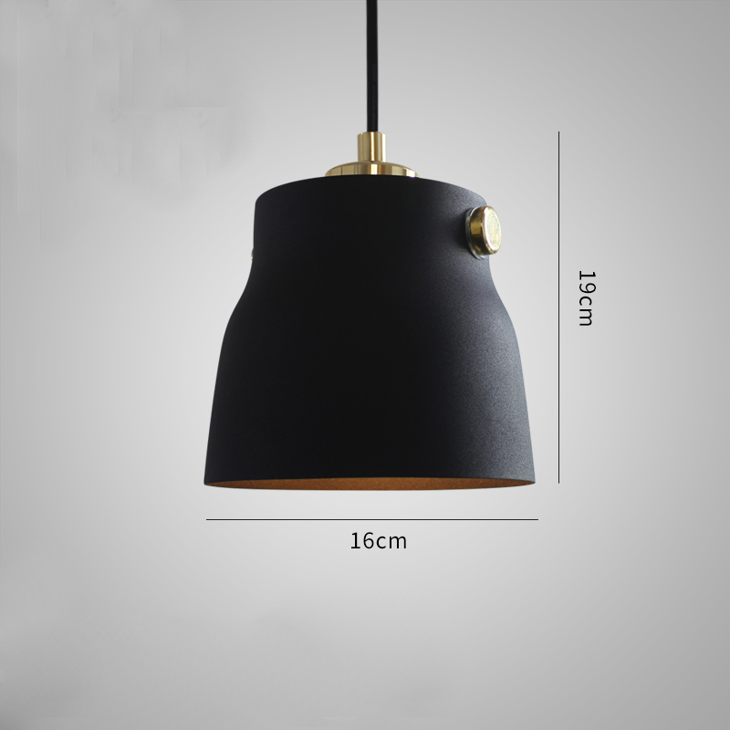 Metal Black Painted pendant light With  E27 Lampholders single Metal creative Hanging Lamp