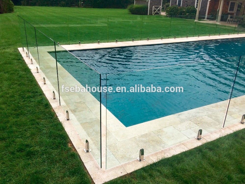 ss316 safe guard pool fence glass balustrade