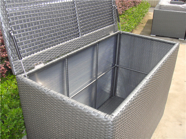 2015 large size outdoor rattan storage box