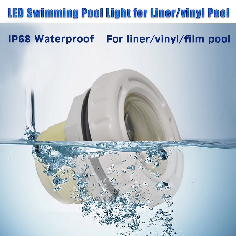 12V Blue RGB White IP68 Spa Pond lamp Embedded Concrete Vinyl Pool LED Underwater light