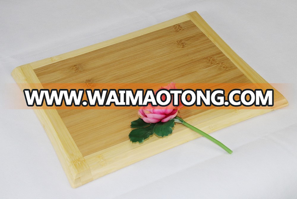 Eco-friendly rectangular kitchen bamboo chopping board set