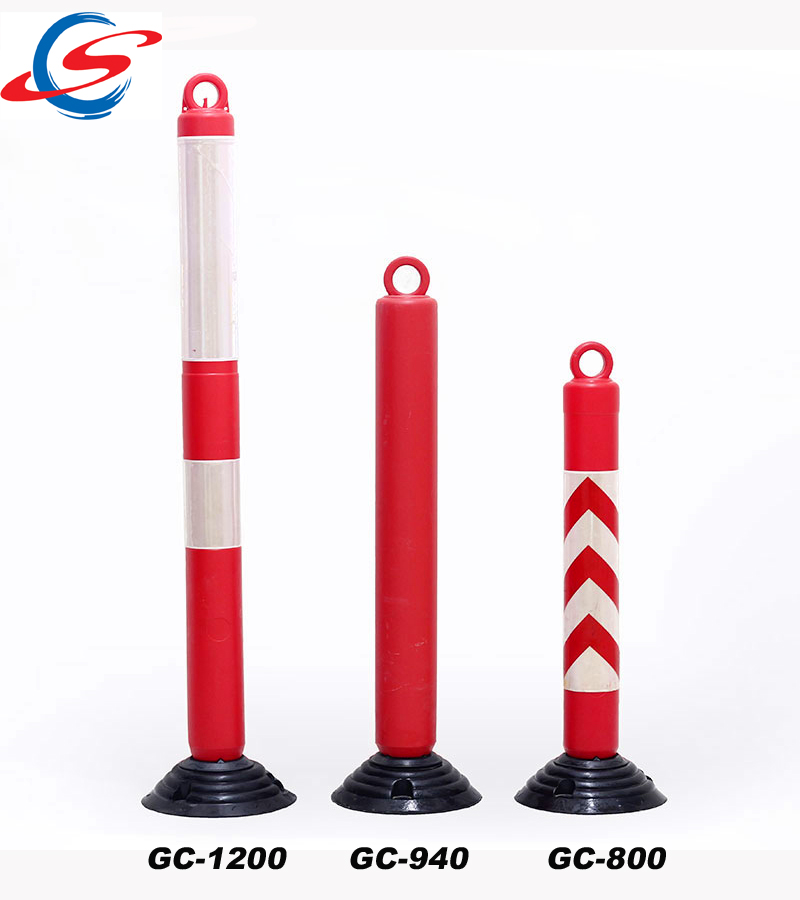 PE Reflective Removable Parking Traffic Warning bollards