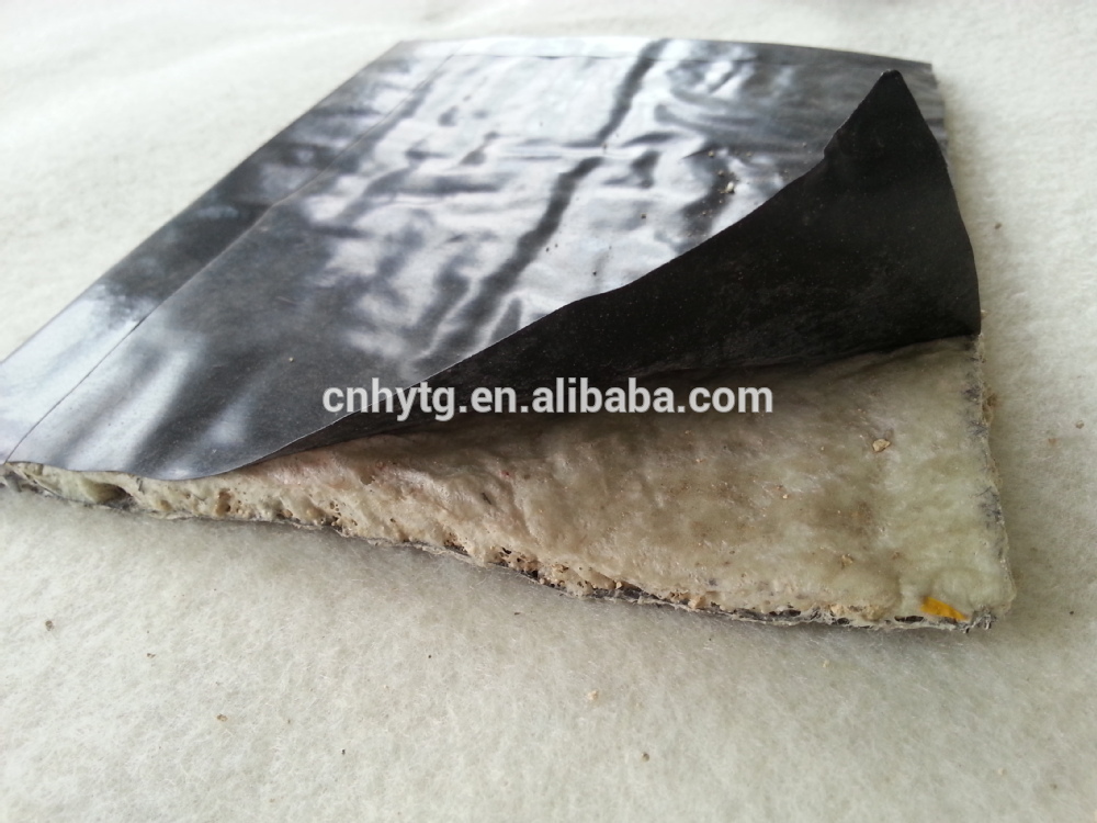 bentonite geotextile GCL with HDPE 0.2mm film waterproof system