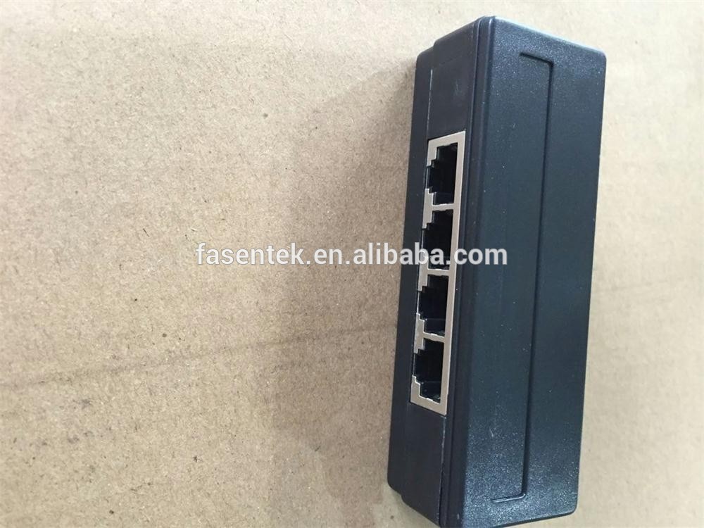 12CM Cable Ethernet Coupler 8P8C F M Splitter 4 Ports RJ45 Adapter