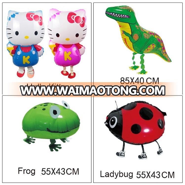 Kids toy animal pet dinosaur decorations foil ballons helium walking balloons