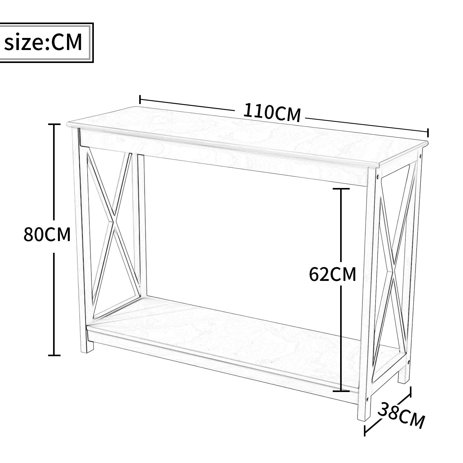 x design mdf white hallway end side console table furniture with shelf